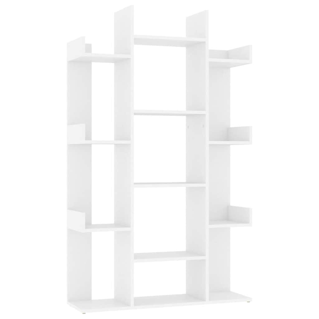 Bibliothèque Blanc 86x25,5x140 cm Bois d’ingénierie - XIOS