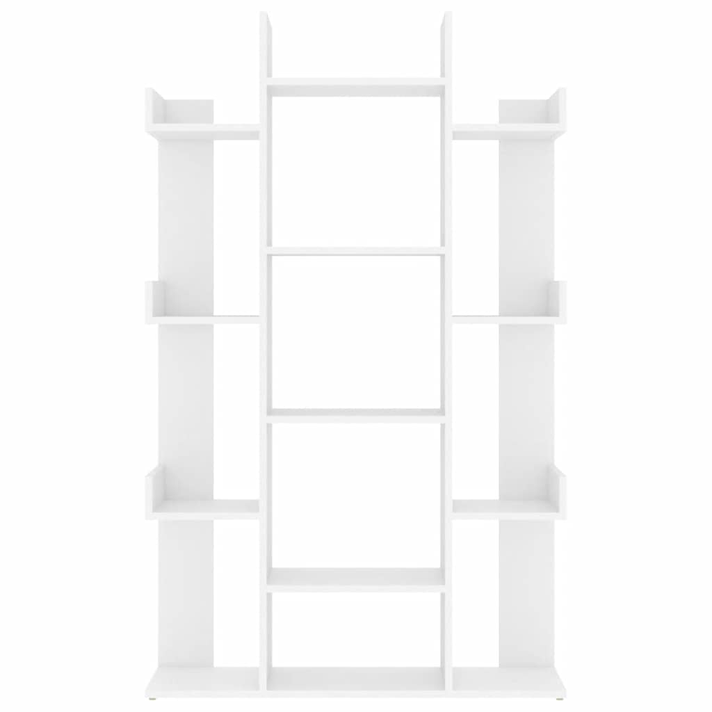 Bibliothèque Blanc 86x25,5x140 cm Bois d’ingénierie - XIOS