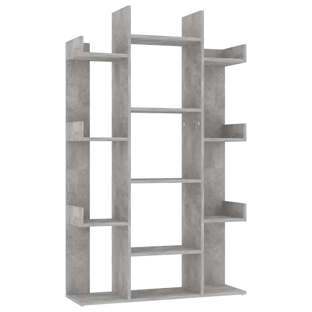 Bibliothèque Gris béton 86x25,5x140 cm Bois d’ingénierie - XIOS