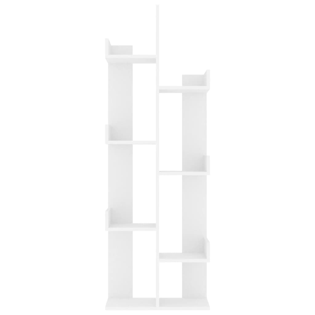 Bibliothèque Blanc 48x25,5x140 cm Bois d’ingénierie - XIOS