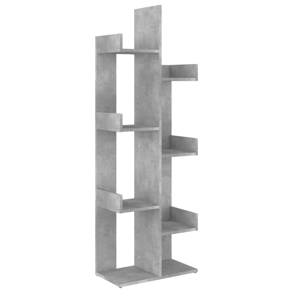 Bibliothèque Gris béton 48x25,5x140 cm Bois d’ingénierie - XIOS