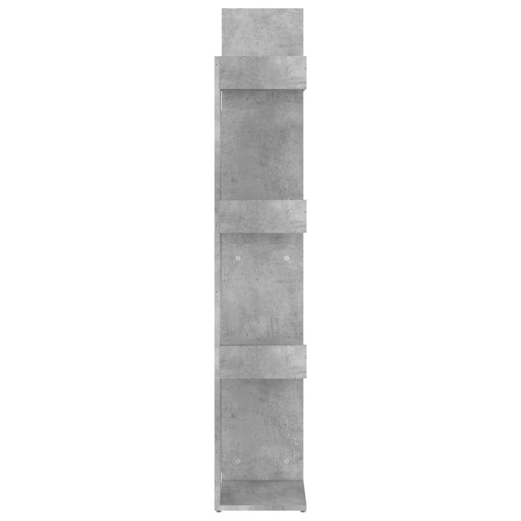 Bibliothèque Gris béton 48x25,5x140 cm Bois d’ingénierie - XIOS