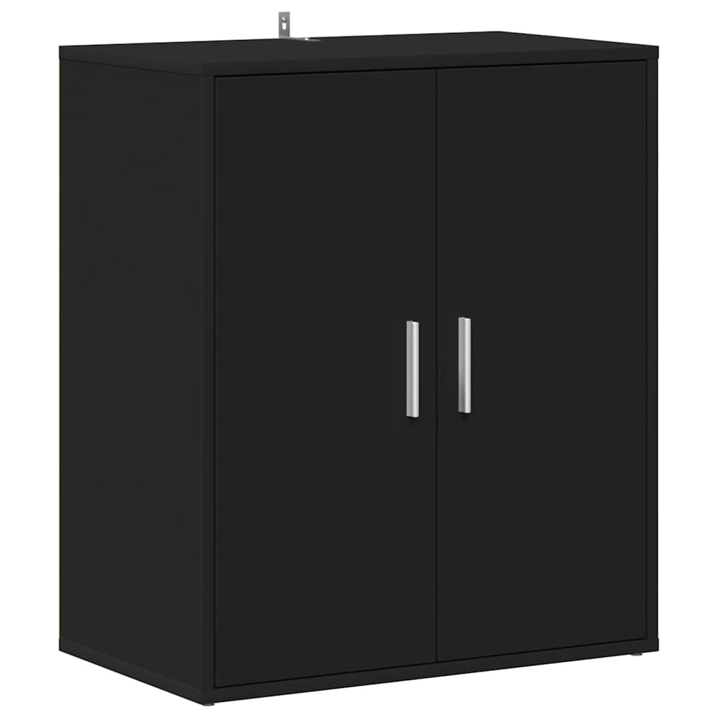 Armoire à chaussures Noir 60x35x70 cm Bois d’ingénierie - XIOS