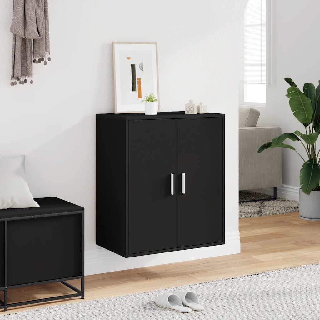 Armoire à chaussures Noir 60x35x70 cm Bois d’ingénierie - XIOS