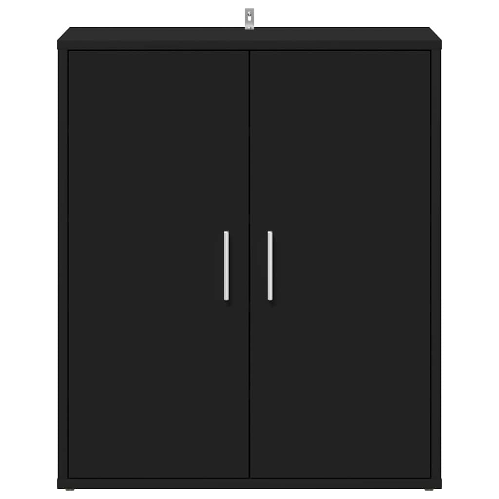 Armoire à chaussures Noir 60x35x70 cm Bois d’ingénierie - XIOS