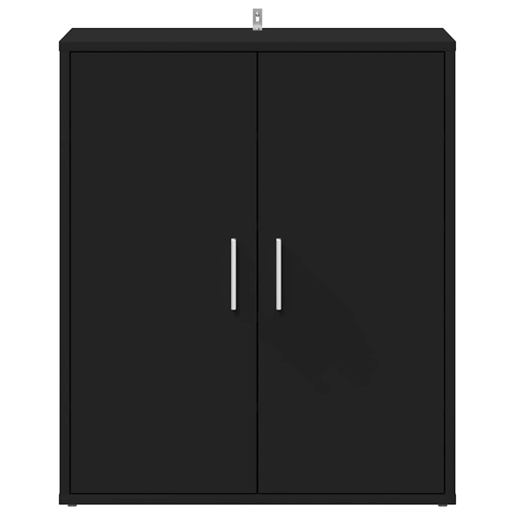 Armoire à chaussures Noir 60x35x70 cm Bois d’ingénierie - XIOS