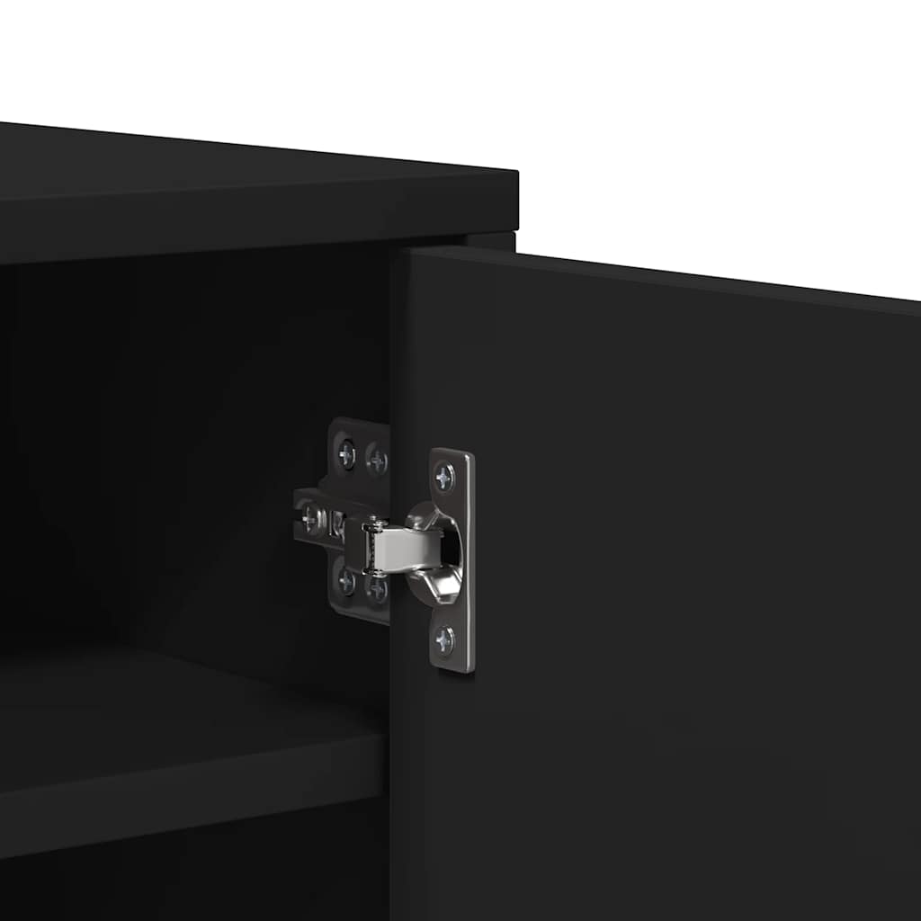 Armoire à chaussures Noir 60x35x70 cm Bois d’ingénierie - XIOS