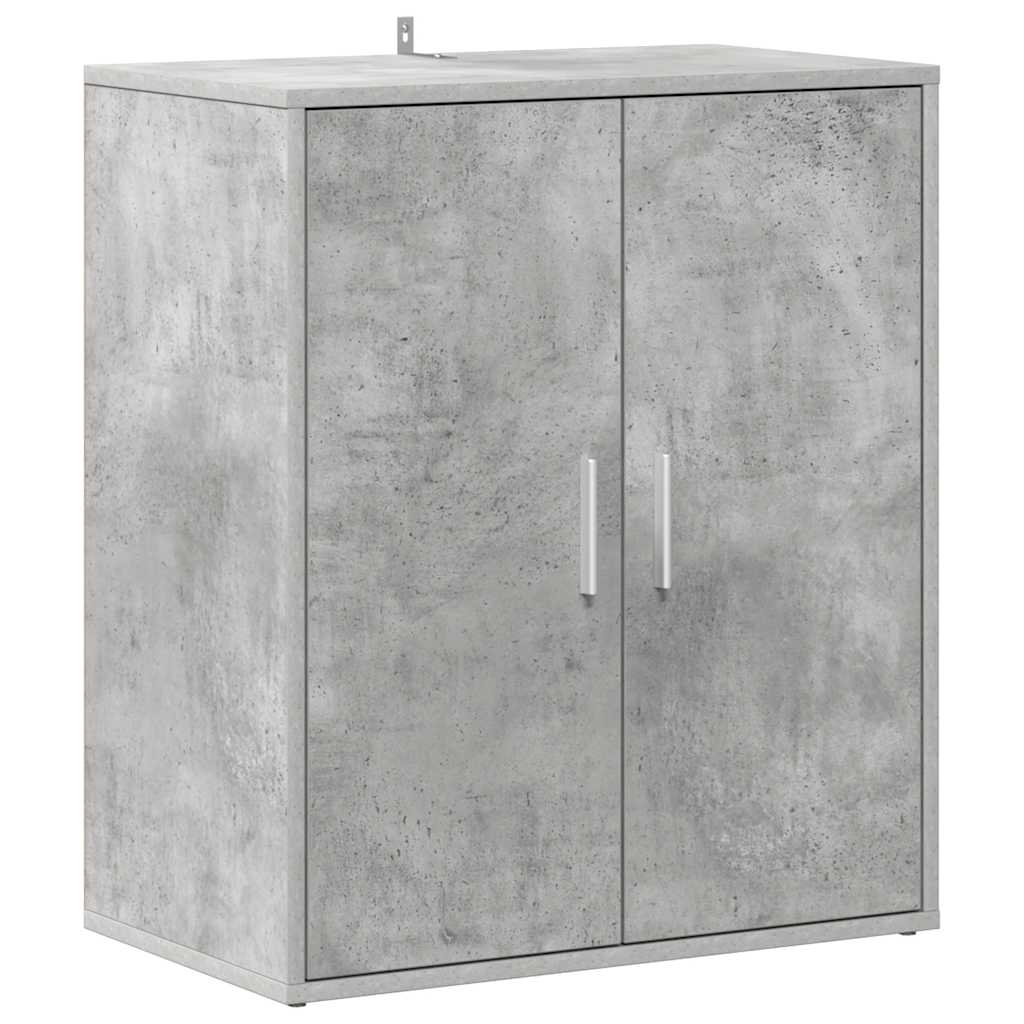 Armoire à chaussures Gris béton 60x35x70 cm Bois d’ingénierie - XIOS