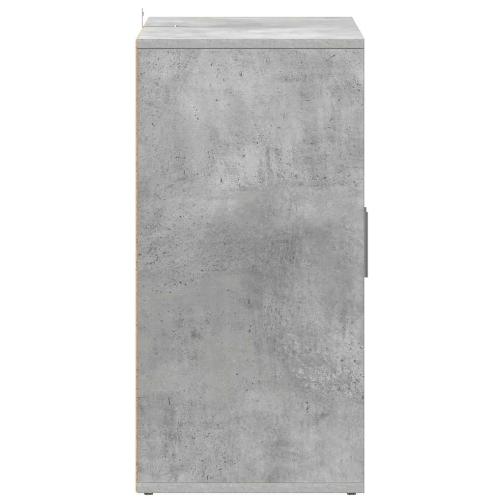 Armoire à chaussures Gris béton 60x35x70 cm Bois d’ingénierie - XIOS