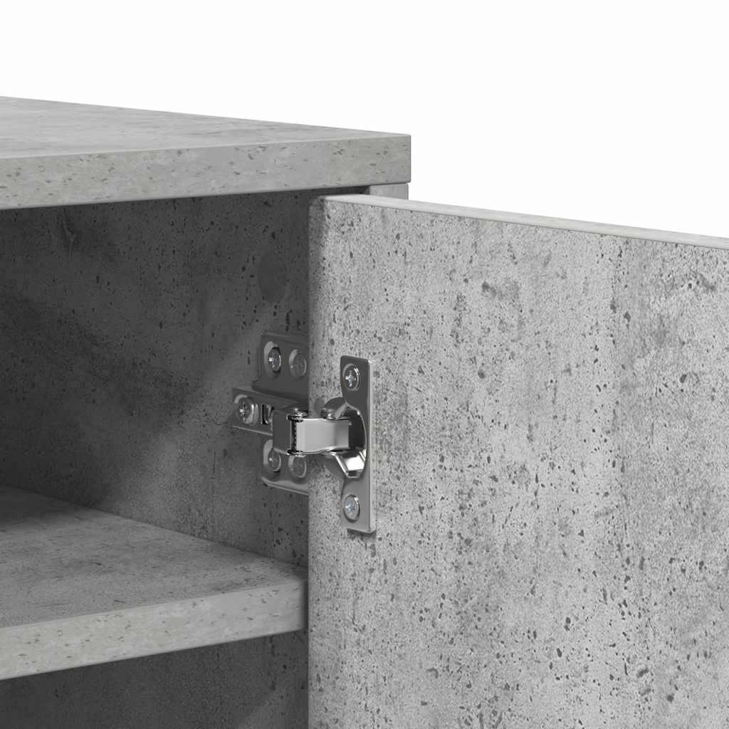 Armoire à chaussures Gris béton 60x35x70 cm Bois d’ingénierie - XIOS