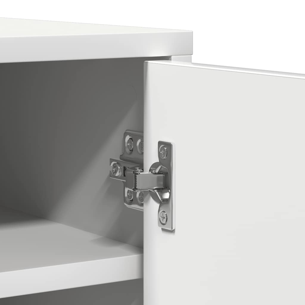 Armoire à chaussures Blanc 60x35x92 cm Bois d’ingénierie - XIOS