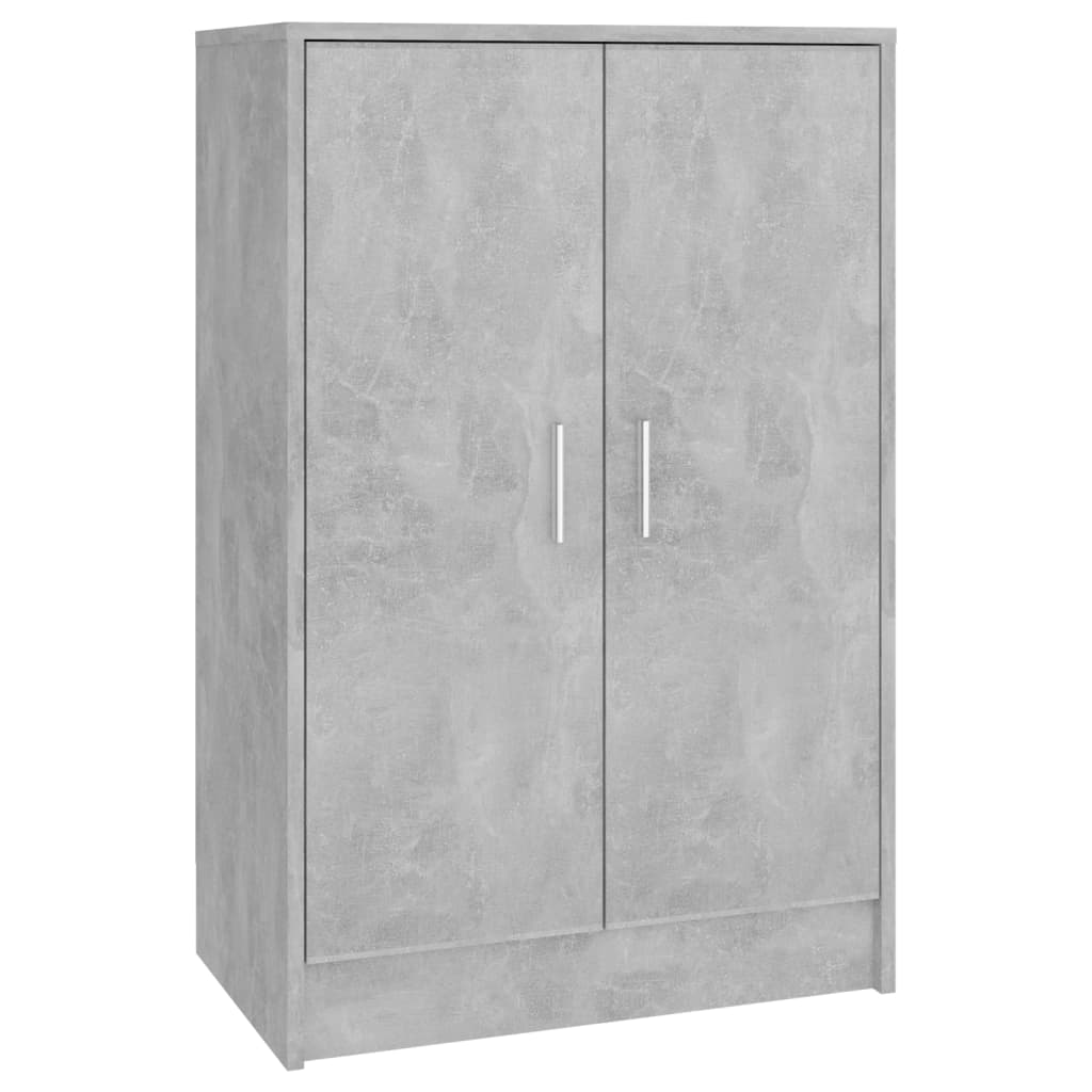 Armoire à chaussures Gris béton 60x35x92 cm Bois d’ingénierie - XIOS