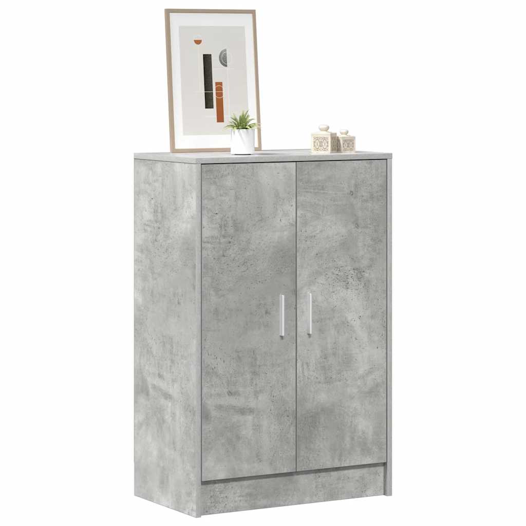 Armoire à chaussures Gris béton 60x35x92 cm Bois d’ingénierie - XIOS