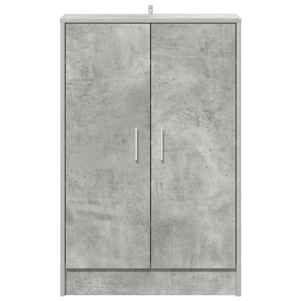 Armoire à chaussures Gris béton 60x35x92 cm Bois d’ingénierie - XIOS