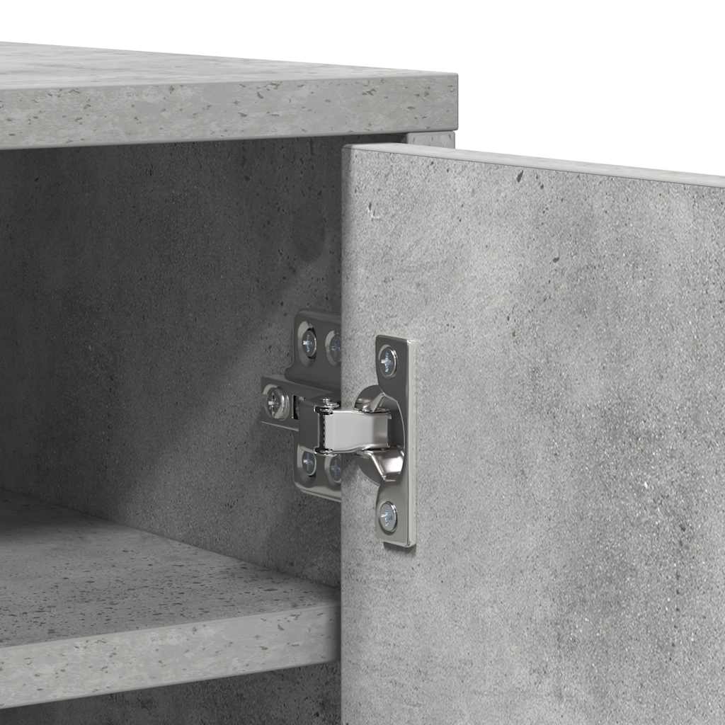 Armoire à chaussures Gris béton 60x35x92 cm Bois d’ingénierie - XIOS