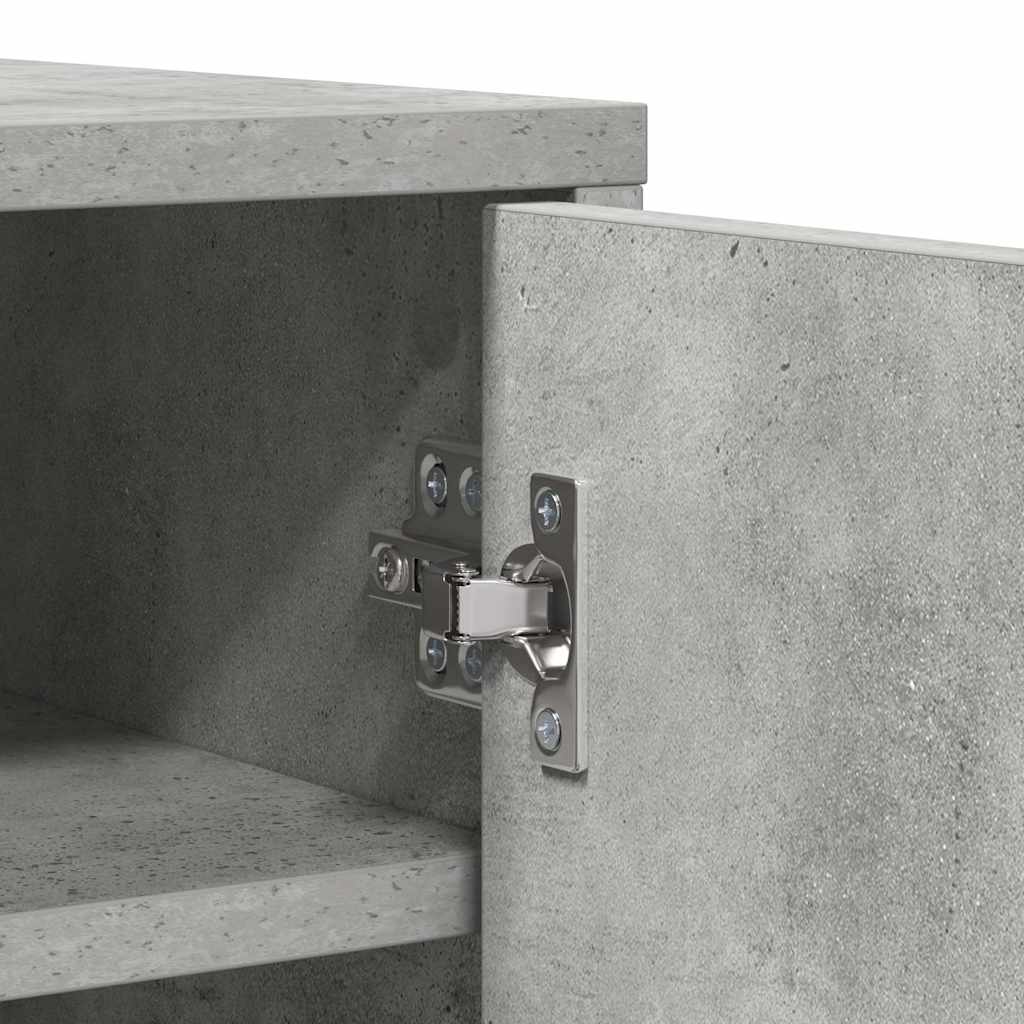 Armoire à chaussures Gris béton 60x35x92 cm Bois d’ingénierie - XIOS