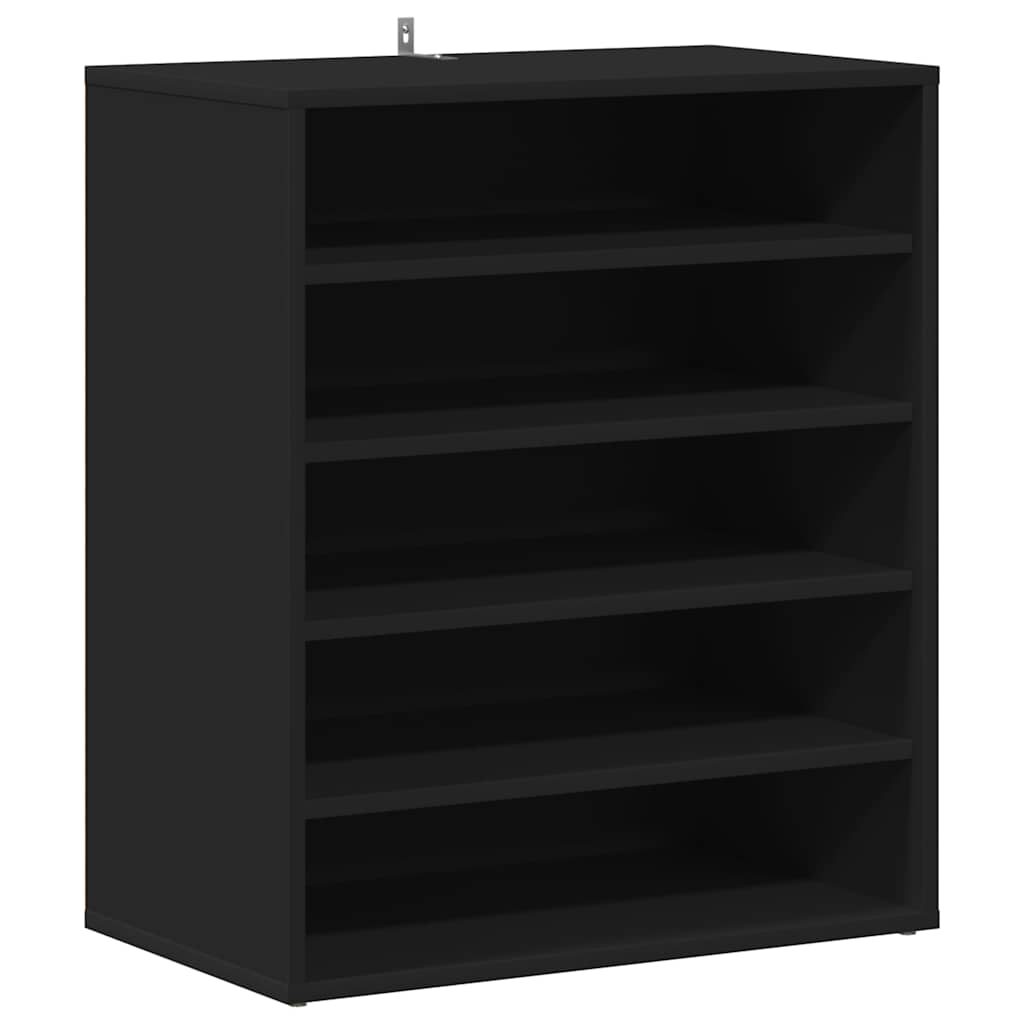 Armoire à chaussures Noir 60x35x70 cm Bois d’ingénierie - XIOS