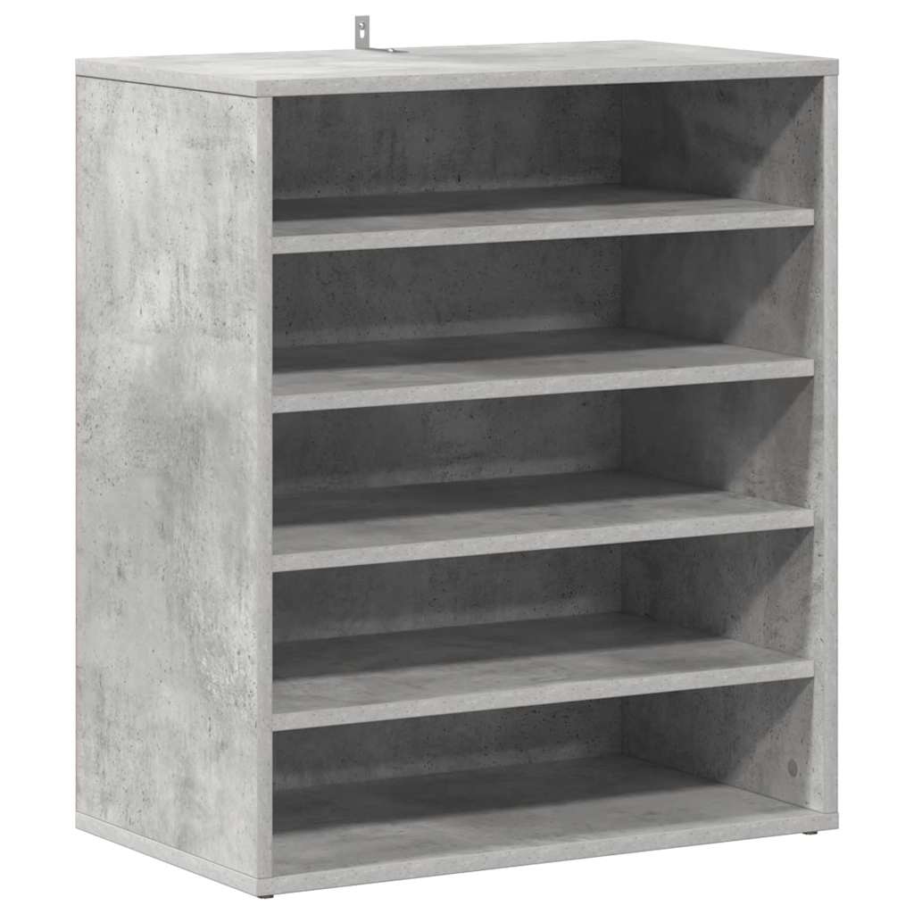 Armoire à chaussures Gris béton 60x35x70 cm Bois d’ingénierie - XIOS