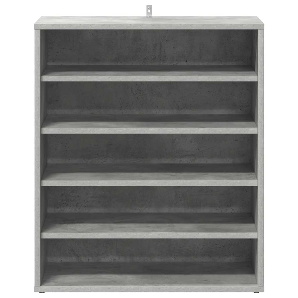 Armoire à chaussures Gris béton 60x35x70 cm Bois d’ingénierie - XIOS