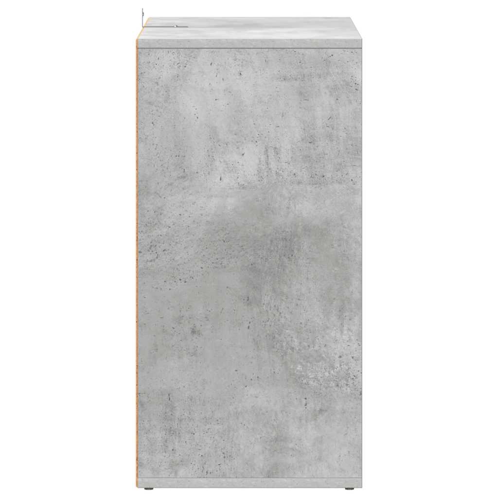 Armoire à chaussures Gris béton 60x35x70 cm Bois d’ingénierie - XIOS