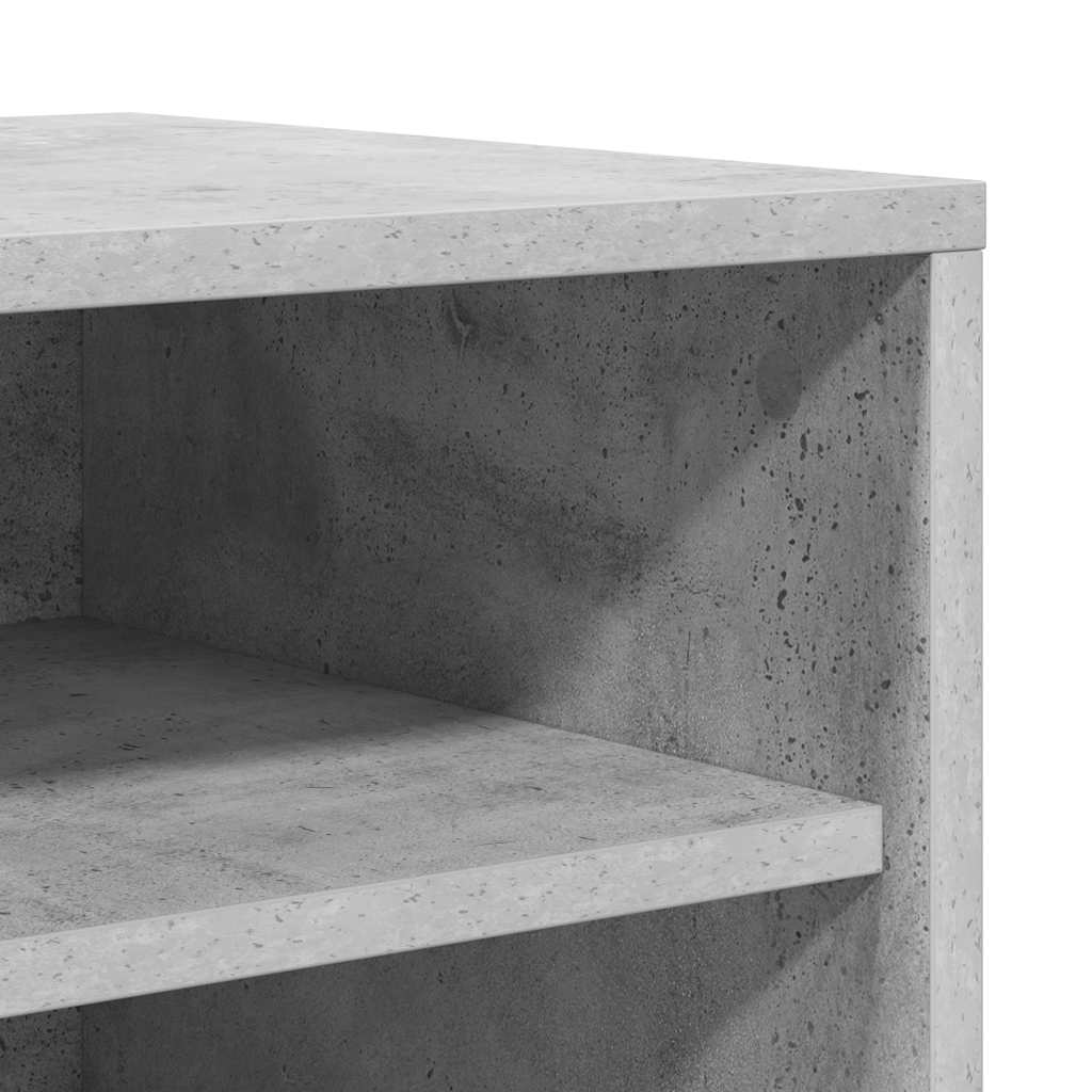 Armoire à chaussures Gris béton 60x35x70 cm Bois d’ingénierie - XIOS