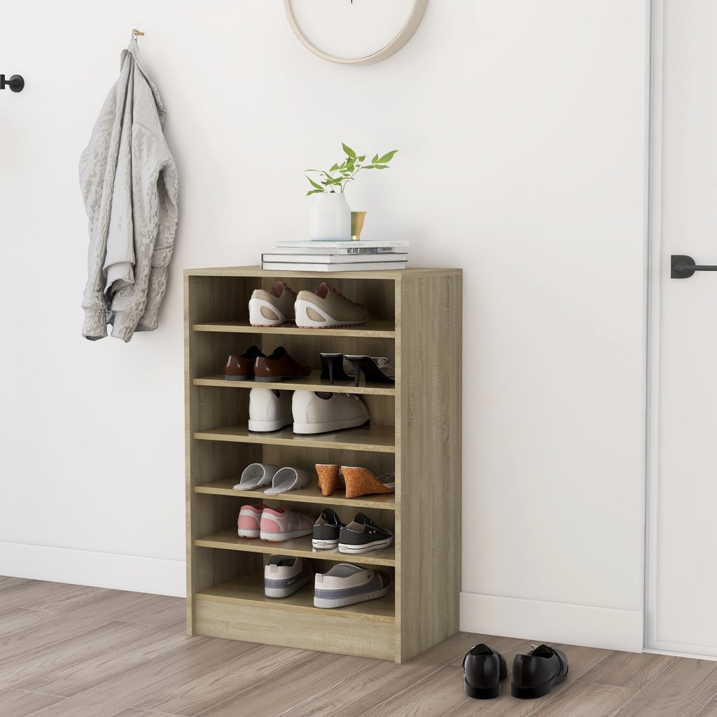 Armoire à chaussures Chêne Sonoma 60x35x92 cm Bois d’ingénierie - XIOS