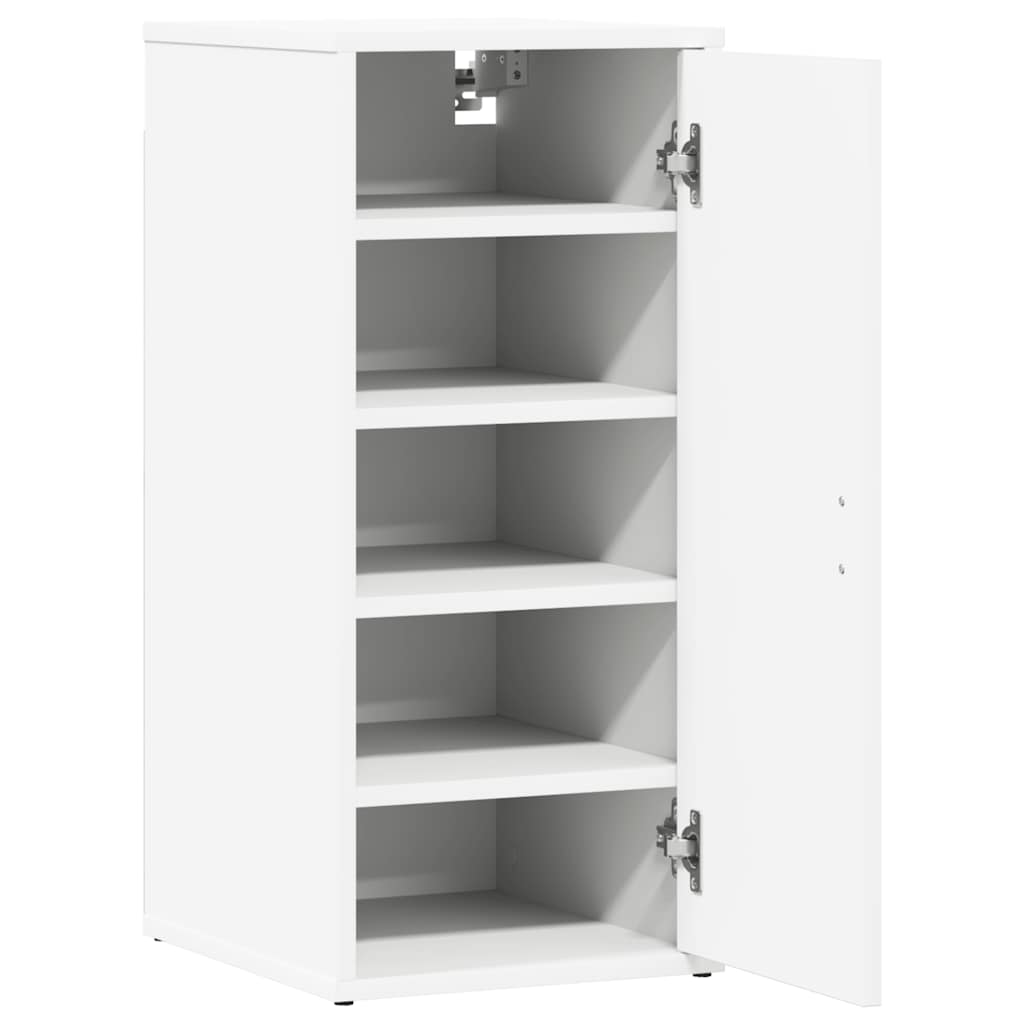 Armoire à chaussures Blanc 32x35x70 cm Bois d’ingénierie