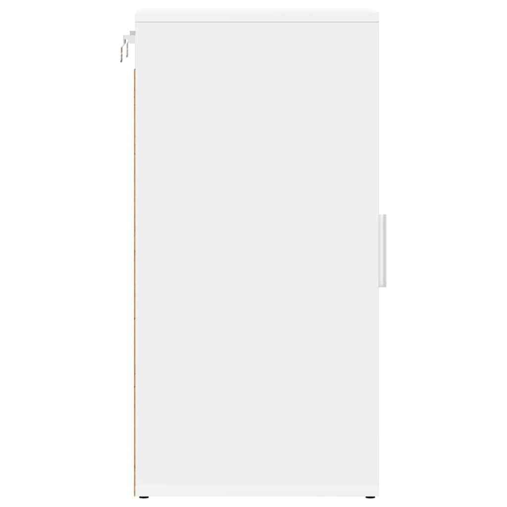 Armoire à chaussures Blanc 32x35x70 cm Bois d’ingénierie