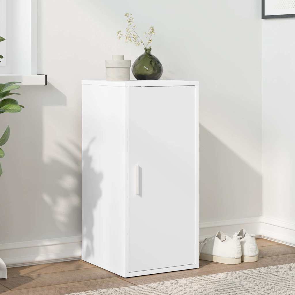 Armoire à chaussures Blanc 32x35x70 cm Bois d’ingénierie