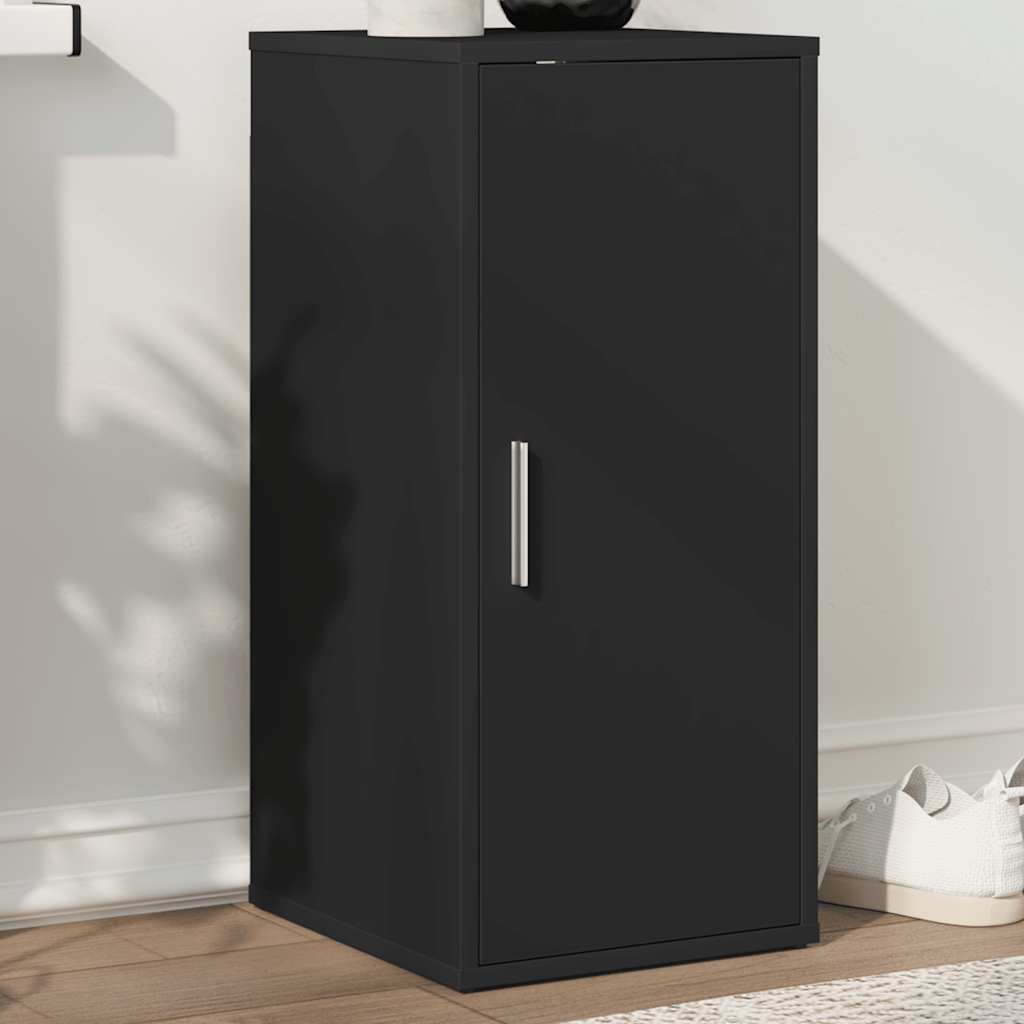 Armoire à chaussures Noir 32x35x70 cm Bois d’ingénierie - XIOS