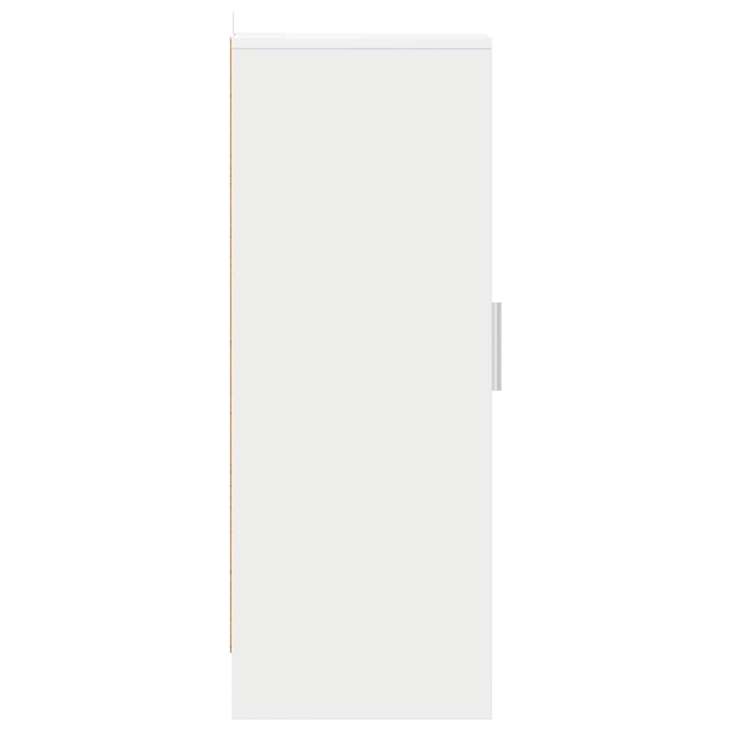 Armoire à chaussures Blanc 32x35x92 cm Aggloméré