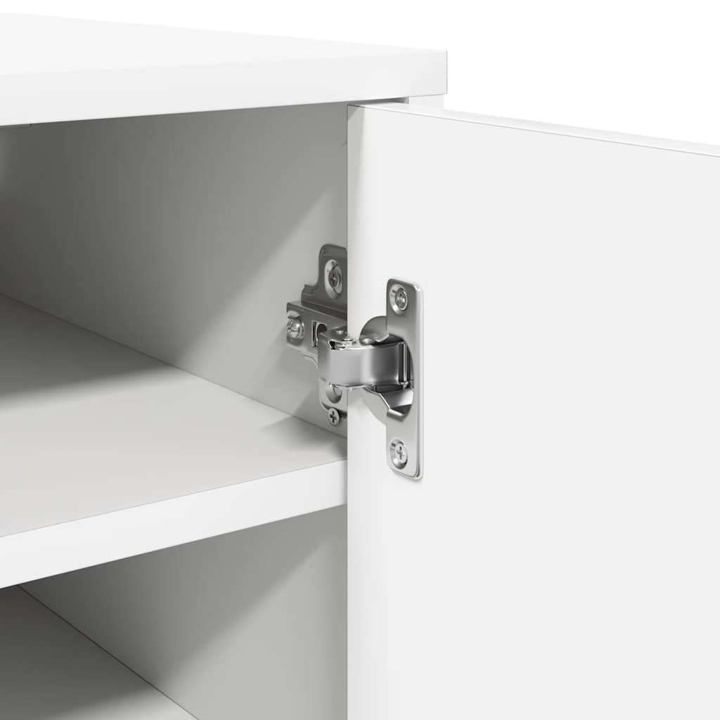 Armoire à chaussures Blanc 32x35x92 cm Aggloméré