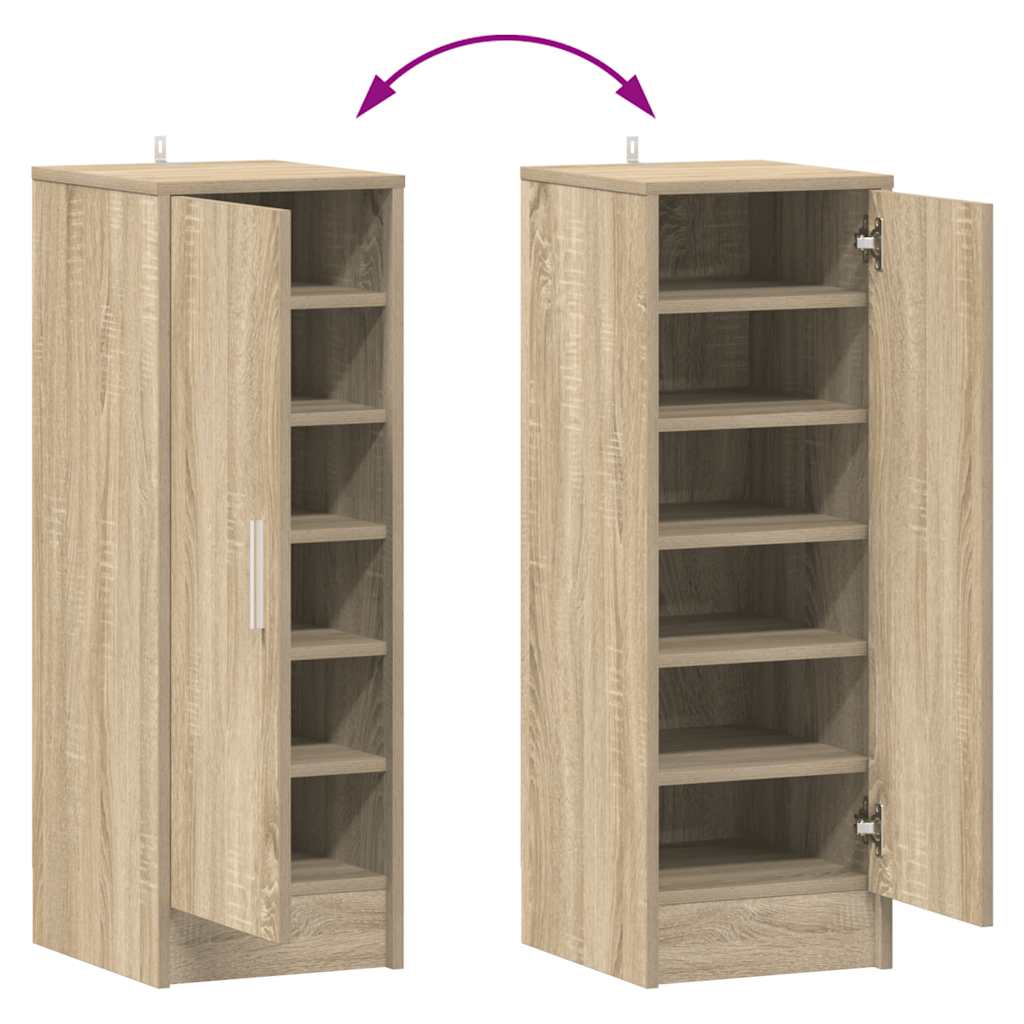Armoire à chaussures Chêne Sonoma 32x35x92 cm Bois d’ingénierie - XIOS