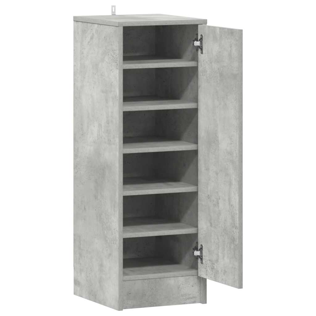 Armoire à chaussures Gris béton 32x35x92 cm Bois d’ingénierie - XIOS