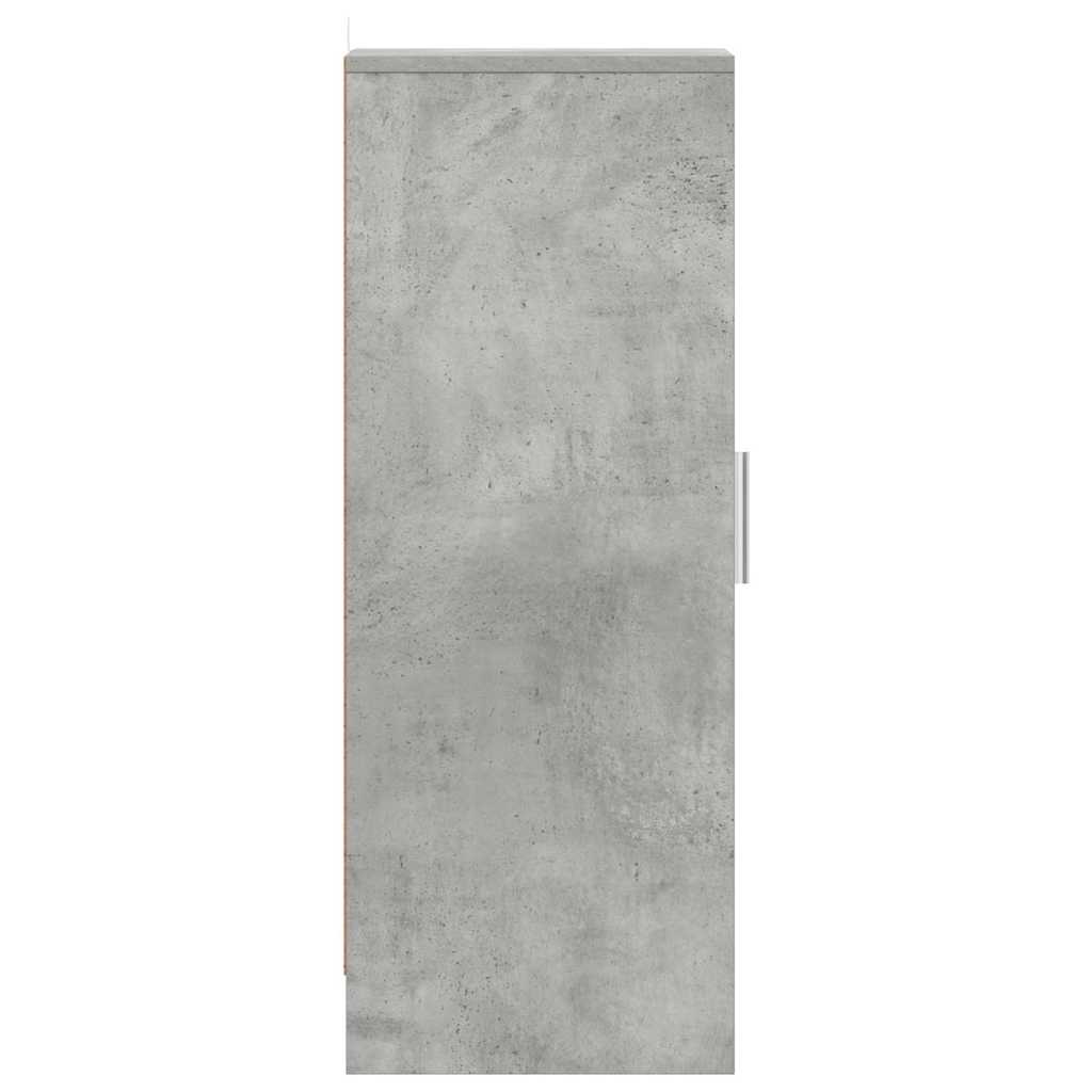 Armoire à chaussures Gris béton 32x35x92 cm Bois d’ingénierie - XIOS
