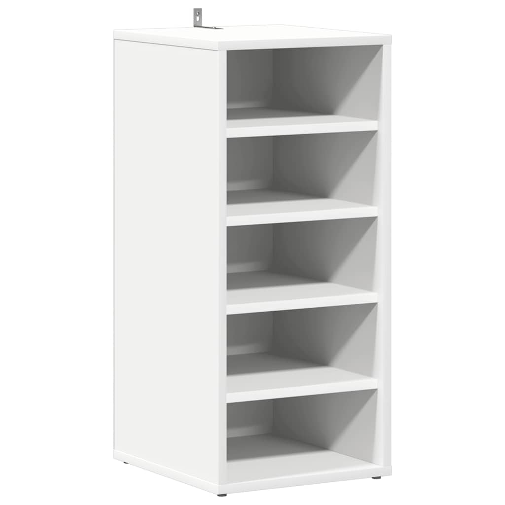 Armoire à chaussures Blanc 31,5x35x70 cm Bois d'ingénierie