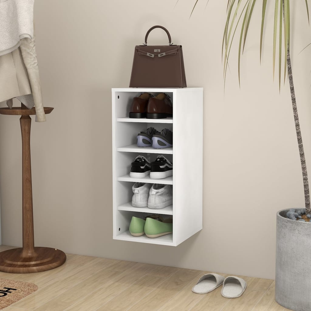 Armoire à chaussures Blanc 31,5x35x70 cm Bois d'ingénierie - XIOS