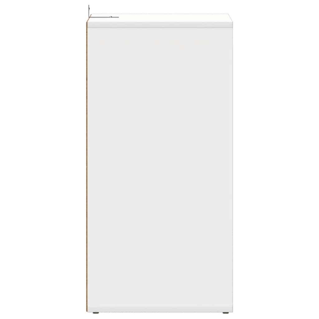 Armoire à chaussures Blanc 31,5x35x70 cm Bois d'ingénierie