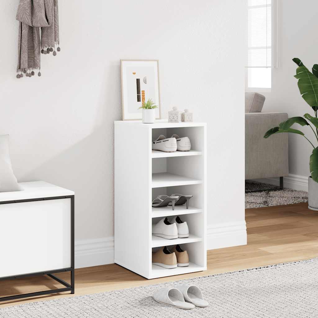 Armoire à chaussures Blanc 31,5x35x70 cm Bois d'ingénierie
