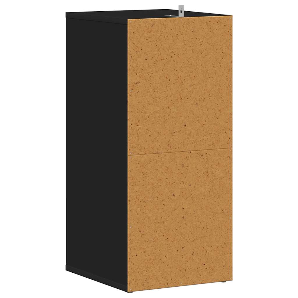 Armoires à chaussures 2 pcs Noir 31,5x35x70cm Bois d'ingénierie - XIOS