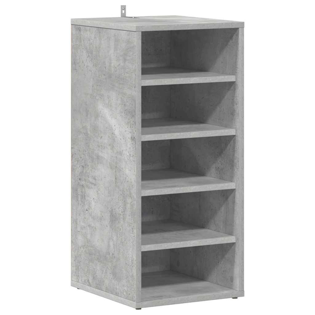 Armoire à chaussures Gris béton 31,5x35x70 cm Bois d'ingénierie - XIOS