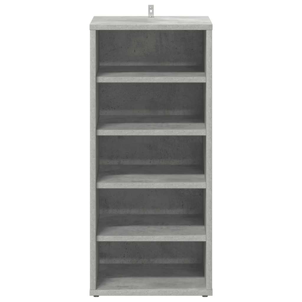 Armoire à chaussures Gris béton 31,5x35x70 cm Bois d'ingénierie - XIOS