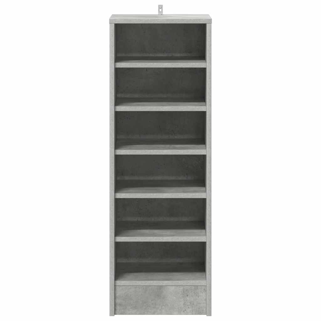Armoire à chaussures Gris béton 31,5x35x90 cm Bois d'ingénierie - XIOS