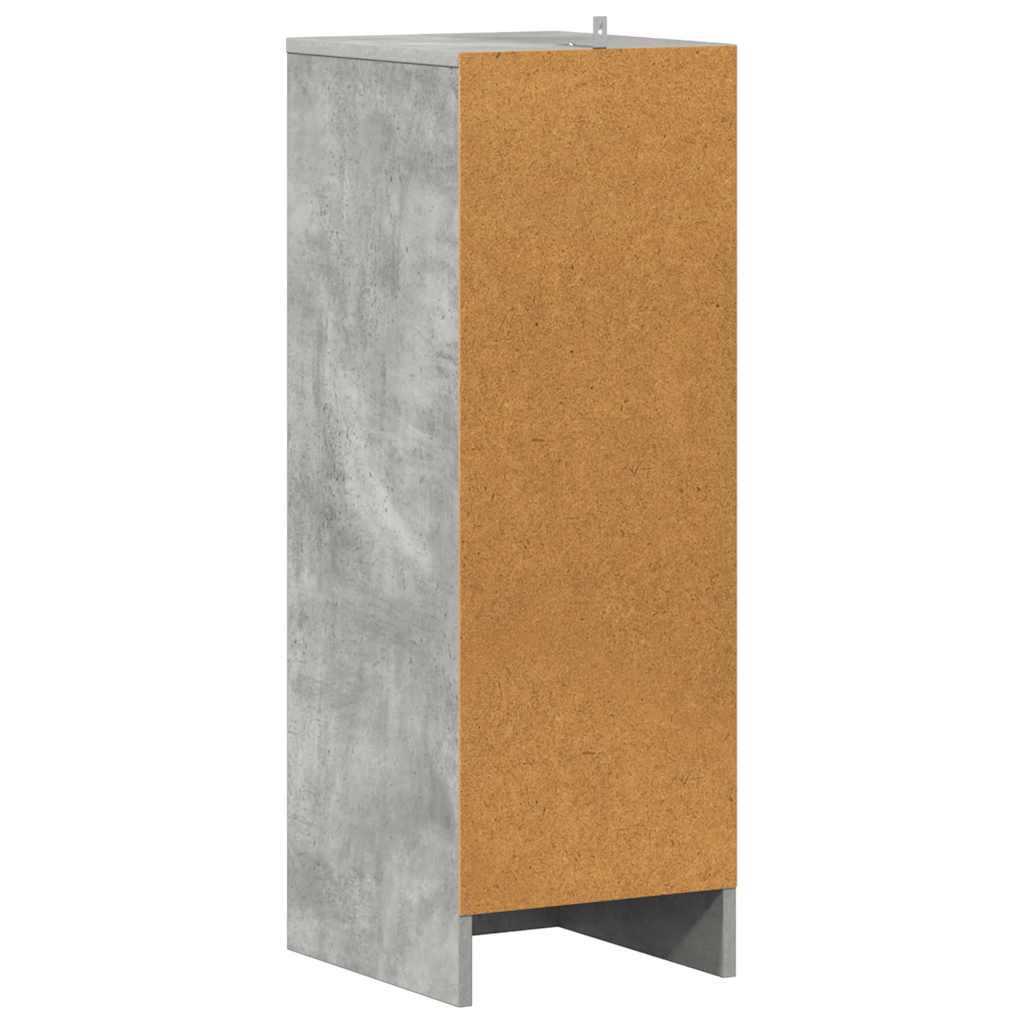 Armoire à chaussures Gris béton 31,5x35x90 cm Bois d'ingénierie - XIOS
