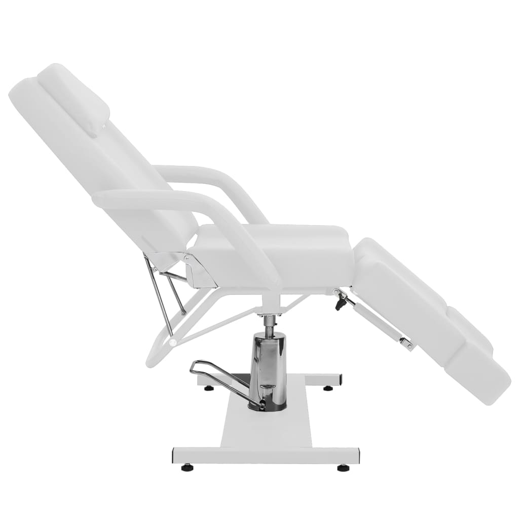 Chaise de traitement de beauté Similicuir Blanc 180x62x78 cm