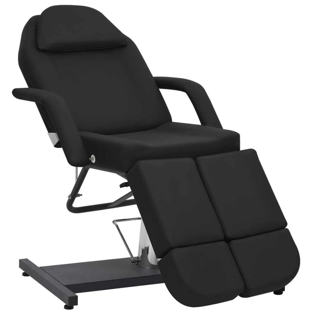 Chaise de traitement de beauté Similicuir Noir 180x62x78 cm