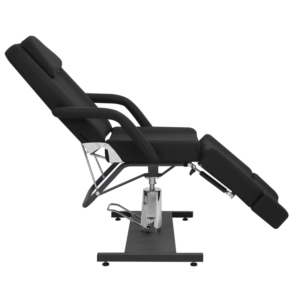 Chaise de traitement de beauté Similicuir Noir 180x62x78 cm