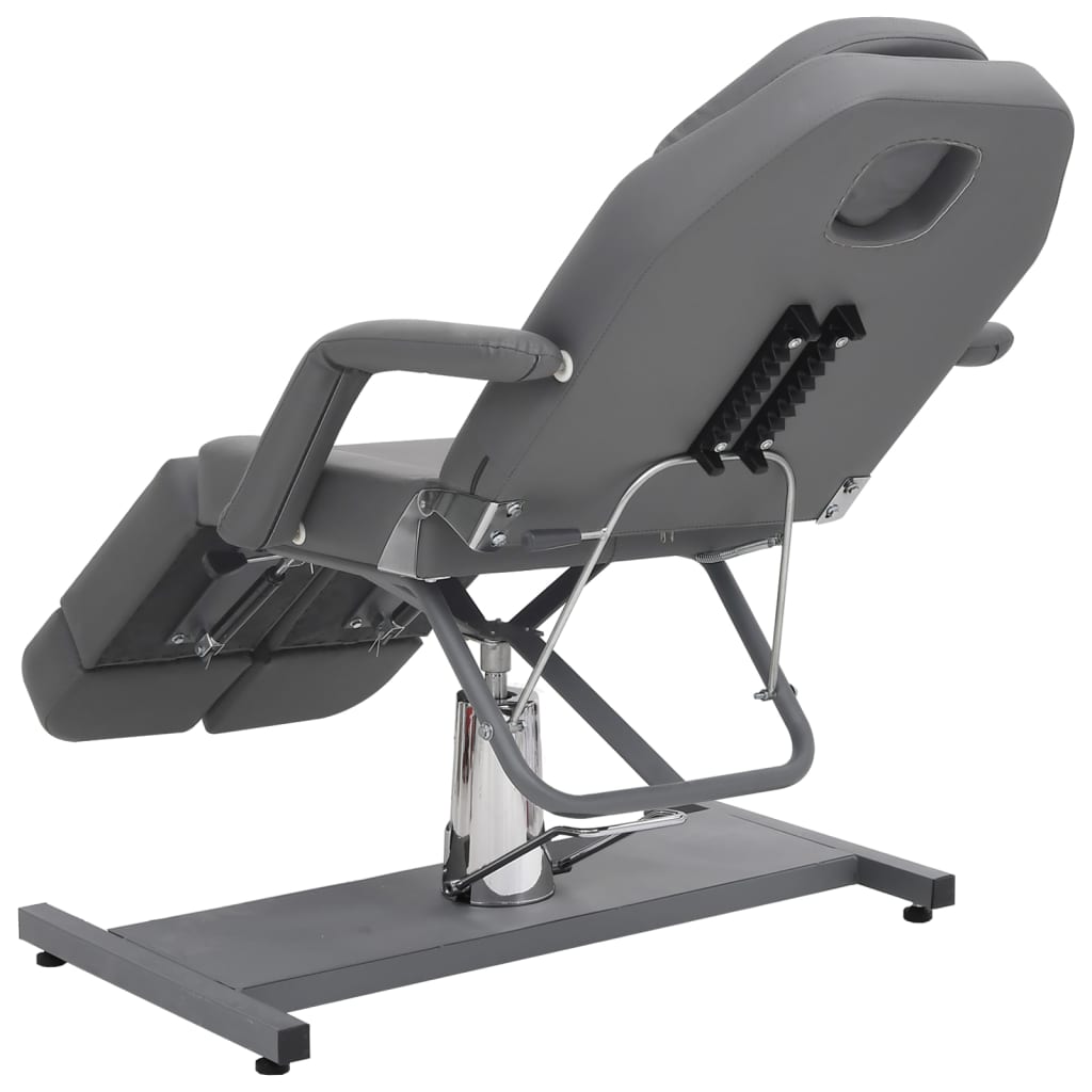 Chaise de traitement de beauté Similicuir Gris 180x62x78 cm