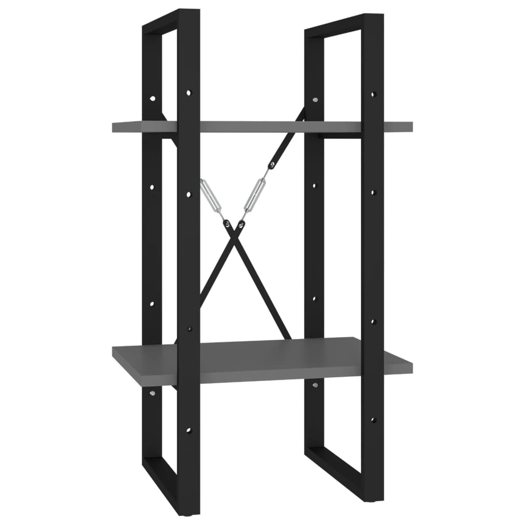 Bibliothèque à 5 niveaux Gris 40x30x175 cm Bois ingénierie - XIOS