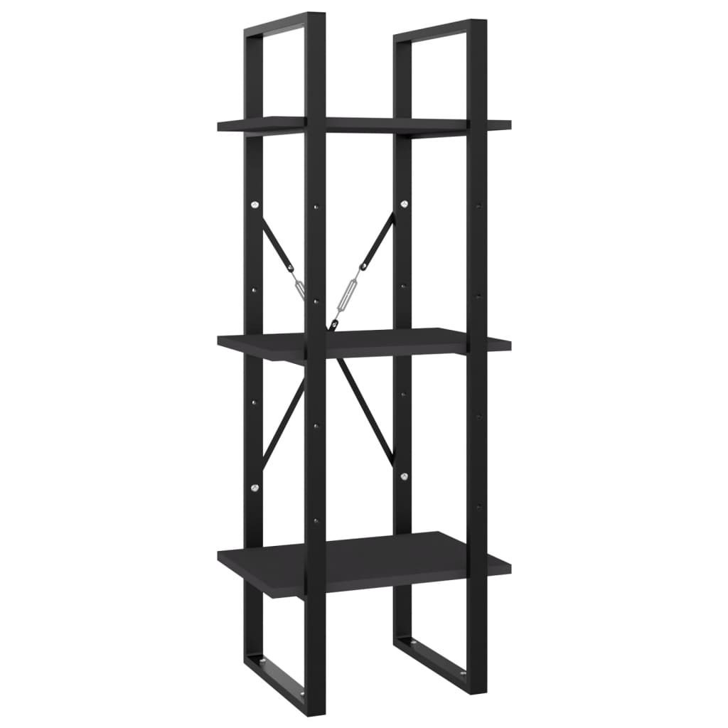 Bibliothèque à 5 niveaux Gris 40x30x175 cm Bois ingénierie - XIOS